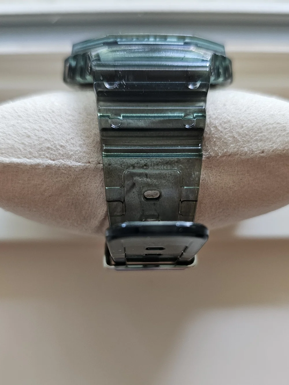 Casio G-SHOCK GA-2100 w/Custom Painted Dial & Custom Dyed Straps Green & Black